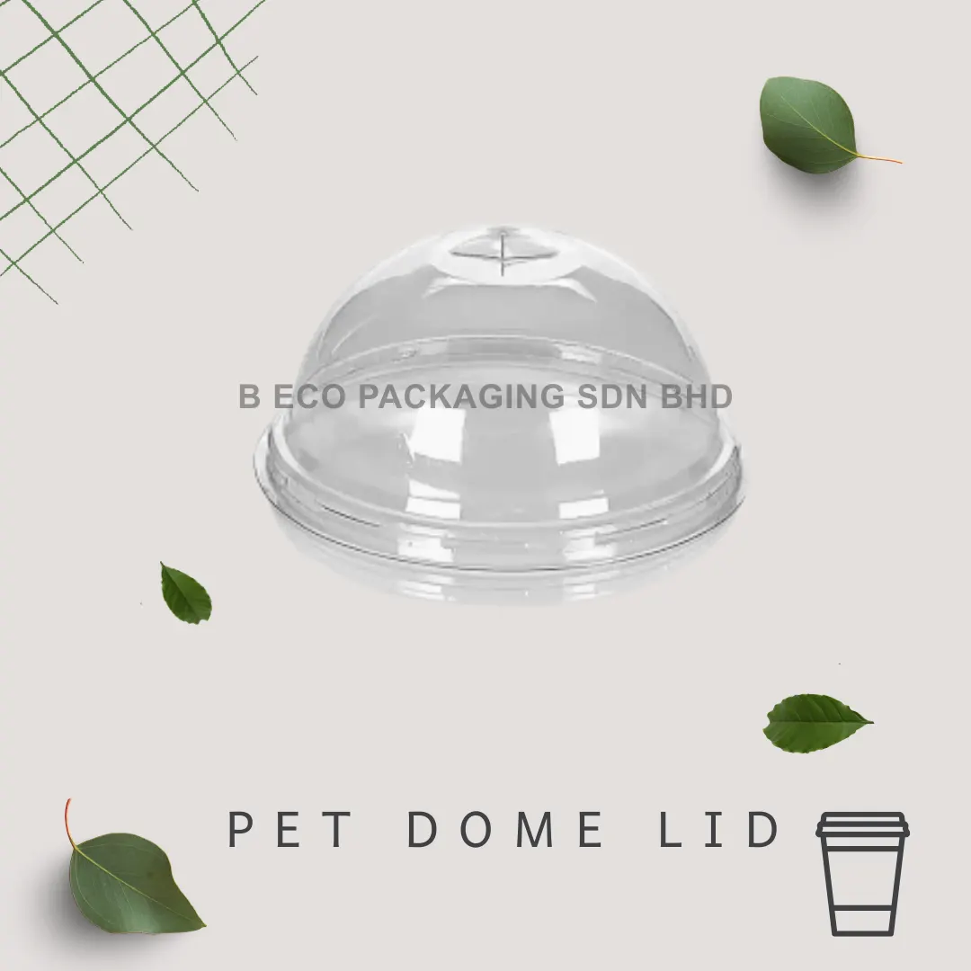 PET dome lid for 95mm cold cups