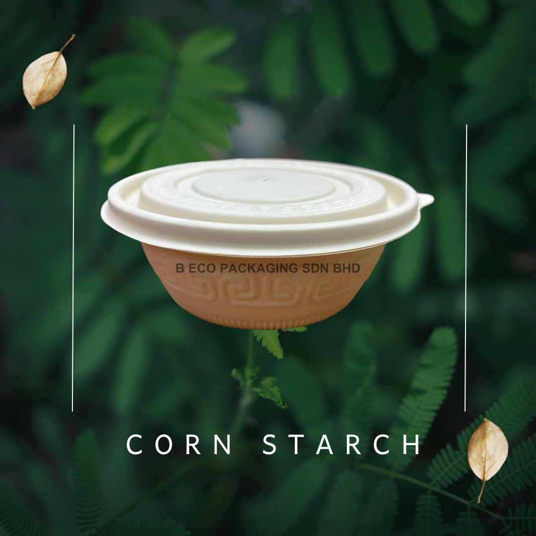 Eco-Friendly 400ml Takeaway Bowls Made from Biodegradable Corn Starch