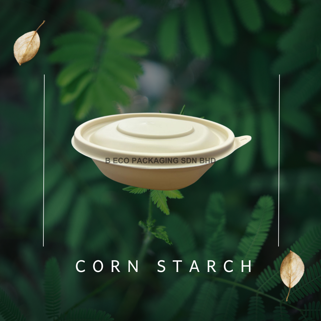 Eco-Friendly 450ml Takeaway Bowls Made from Biodegradable Corn Starch
