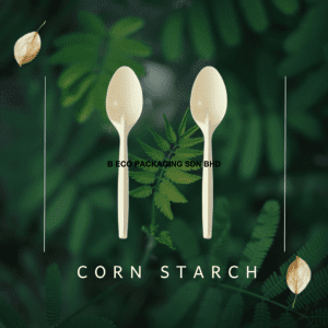 17cm Biodegradable Corn Starch Disposable Spoon