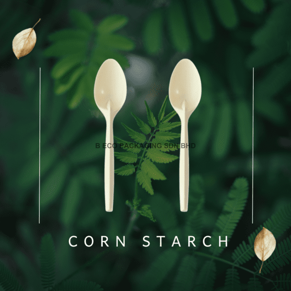 17cm Biodegradable Corn Starch Disposable Spoon