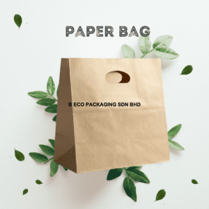 Eco-Friendly Paper Bag with Die-Cut Handle 280x280x150mm