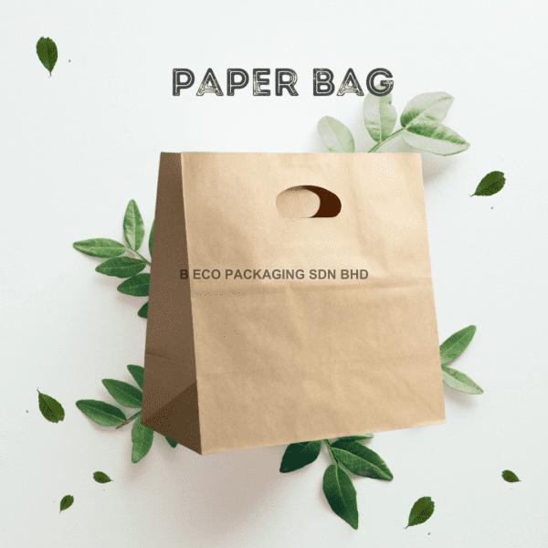 Eco-Friendly Paper Bag with Die-Cut Handle 280x280x150mm