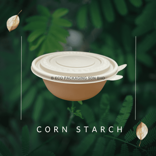 Eco-Friendly 900ml Takeaway Bowls Made from Biodegradable Corn Starch