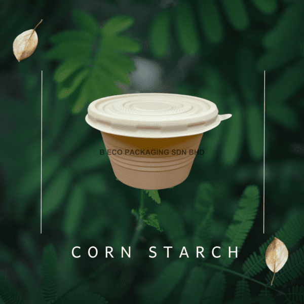 Eco-Friendly 4oz Corn Starch Sauce Containers Set