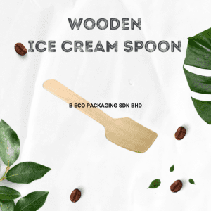 4-inch Eco-Friendly Disposable Wooden Ice Cream Spoon