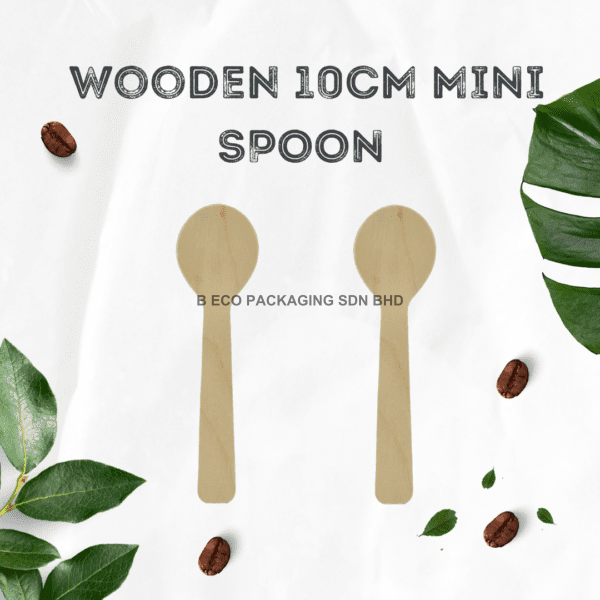 Wooden Spoon 10cm 100mm Eco-Friendly Disposable Wooden Spoon