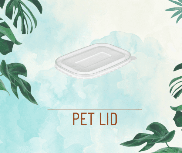 Rectangular - PET Lid Eco-Friendly Rectangular Bowl with PET Lid