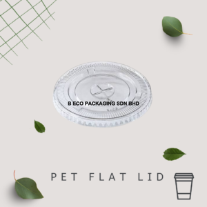 Disposable PET Flat Cup Lid